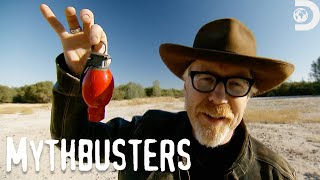 Can You Shoot a Grenade Out of the Air  MythBusters  Discovery [upl. by Htebsil656]