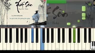 Piano Tutorial  Xuất Sơn  出山   Hoa ChúcVương Thắng Nam  花粥王勝男 [upl. by Luby]