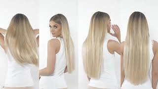 Beauty Works ClipIn Hair Extension Length Guide [upl. by Moore]