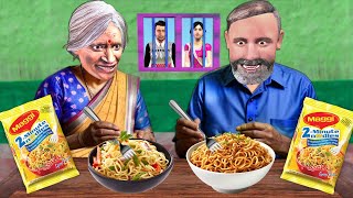 Maggie Khane Wali Granny Grandpa Indian Street Food Hindi Kahaniya Hindi Stories Hindi Moral Stories [upl. by Animas]