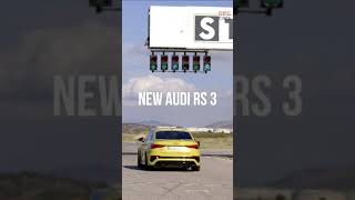 New Audi RS 3 exhaust sound and shredding tires [upl. by Sudoeht893]