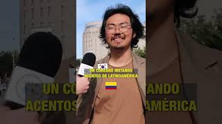 Un COREANO imitando ACENTOS de LATINOAMÉRICA shorts [upl. by Delogu]