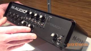 MAudio MTrack Quad at NAMM 2013 with Getinthemixcouk [upl. by Nylodnarb]