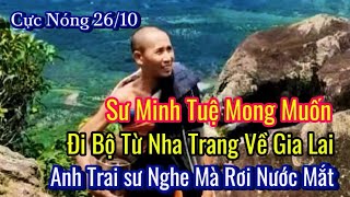 Sư Minh Tuệ Mong Muốn Đi Bộ Từ Nha Trang Về Gia Lai  Anh Trai Nghe Mà Rơi Nước Mắt  13 Hạnh Đầu Đà [upl. by Adnalram]