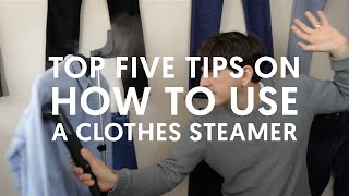 Top 5 Tips on How To Use A Clothes Steamer [upl. by Annahc687]