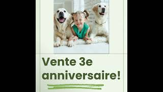 Vente 3e anniversaire 2930 nov amp 1er déc [upl. by Ahsyekat]