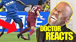 DOCTOR REACTS TO WORLD CUP SOCCER INJURIES  DR CHRIS RAYNOR [upl. by Aitrop]