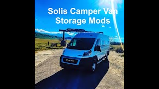 Solis Camper Van Storage Mods [upl. by Oinotnaocram851]