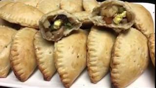 How To Make Chicken Empanada Baked Stuffed Pastry Puffs [upl. by Odnamra]