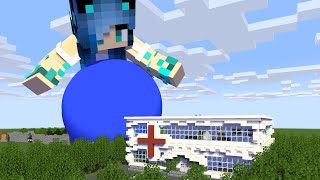 Vore minecraft from tinny to giant size by eating  Minecraft animation [upl. by Stockwell]