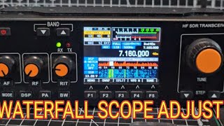 RS918 HF SDR  Screen  Scope Adjsutments [upl. by Rusticus]