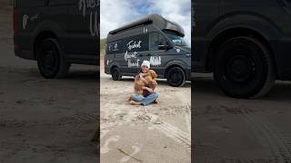 Mit dem Camper am Strand stehen🚐 dänemark vanlife shorts [upl. by Arahc]