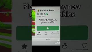 Build a farm tycoon by DevDogg0 fyp developer roblox game viralvideo youtubeshorts foryou [upl. by Noiek]