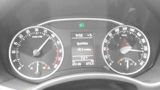 Skoda Octavia 16 TDi max speed [upl. by Ligetti]