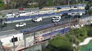 Warringah Freeway Upgrade time lapse  Wednesday 30 October 2024 [upl. by Malkah]