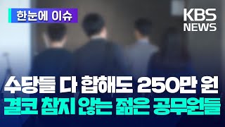 한눈에 이슈 각종 수당 다 합해도 250만 원…결코 참지 않는 젊은 공무원들  KBS 20240327 [upl. by Annohs]