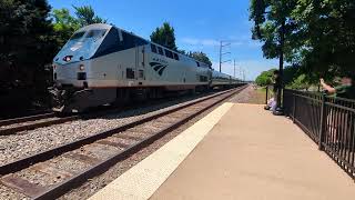 Manassas Train Day 2024 VRE 322 and Amtrak P156 in Manassas and Amtrak P066 in Clifton [upl. by Maxama]