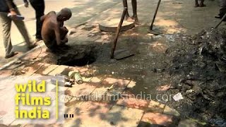 Worst job ever  Sewer diving in India [upl. by Shannon]