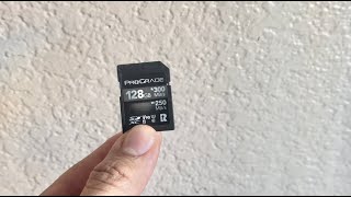 ProGrade Digital SDXC UHSII V90 300R Memory Card 128GB The best choice for my Sony FX30 [upl. by Mafala]