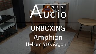 Amphion Helium 510 Standard White and Argon 1 Walnut Unboxing Instal Audio Konin [upl. by Kameko]