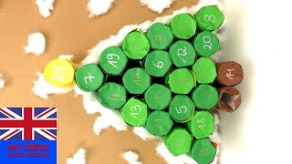 Advent Calendar DIY – How to reuse toilet rolls for december – Christmas tree calender crafting [upl. by Aizirtap]