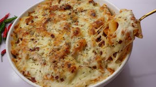 Baked Creamy Chicken Pasta By Recipes of the world [upl. by Croydon]