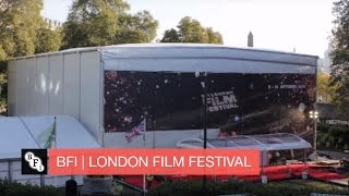 Building a cinema in 60 seconds  Timelapse Video at Embankment Gardens  BFI London Film Festival [upl. by Meehar]