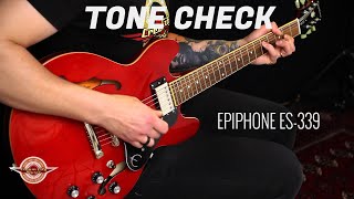 TONE CHECK Epiphone ES339 Semi Hollow Electric Guitar Demo  No Talking [upl. by Laurel]