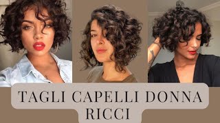 Tagli Capelli Donna Ricci 2022 LunghiMediCorti✨ [upl. by Rusert427]