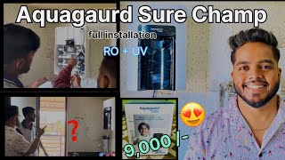 Aquaguard Sure Champ Water Purifier  Installation  Tds [upl. by Nnorahs46]