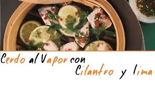 Cerdo al vapor con cilantro y lima  ComoCocinarnet [upl. by Briney426]