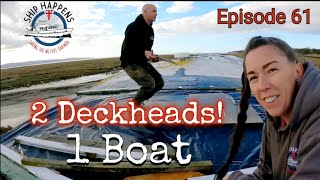 Ep 61 New Boat Engine And Assessing Our Roof For Removal boatrestoration [upl. by Eissahc524]