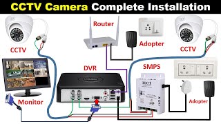 CCTV Camera Complete Installation with DVR ElectricalTechnician [upl. by Otte273]