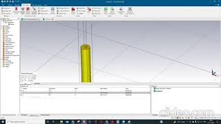 dipole antenna design at 1 GHz using CST software [upl. by Eilyak977]