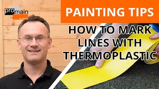 How To Mark Lines Using Thermoplastic  Thermoplastic Line Marking Rolls [upl. by Barnett460]