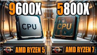 9600X vs 5800X Benchmarks  Tested in Games and Applications [upl. by Khosrow]