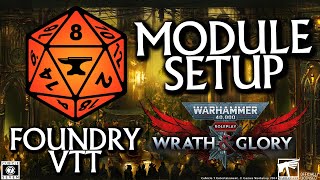 Foundry Virtual Tabletop Setup Tutorial  Cubicle 7 Warhammer Modules [upl. by Cathi183]