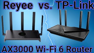 Two Of The Best WIFI 6 Routers SideBySide Comparison  Reyee AX3000 Vs TPLink Archer AX55 [upl. by Moncear193]