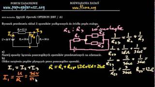 fpy115  Oporniki  OPERON 2007  A1  Zadanie z fizyki  filomaorg [upl. by Naerda175]