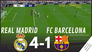 Real Madrid vs Barcelona 41 HIGHLIGHTS • Simulación amp Recreación de Video Juego [upl. by Reham]