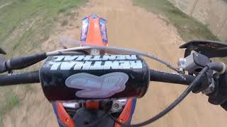 KTM 250 2T VS KXF 450 4T LEANDRO SILVA 14 [upl. by Lenoj]