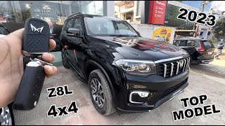 2023 ScorpioN Top Model Z8L AT  Black Beast of India  In Detail Features Interior  Review 2023 [upl. by Brittan]