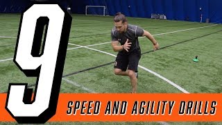 9 BEST Speed and Agility Drills at home [upl. by Wyck]