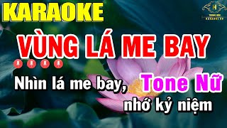 Vùng Lá Me Bay Karaoke Tone Nữ Nhạc Sống  Trọng Hiếu [upl. by Everrs]