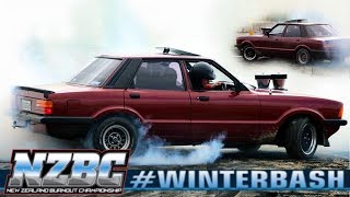 Sweet Mk5 Cortina Burnout  NZBC WinterBash [upl. by Onailil]