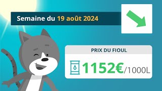 Prix ​​du fioul domestique  semaine du 19 août 2024 [upl. by Ladin]