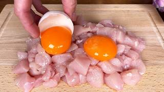 ❗️Add eggs to chicken breast Dont cook chicken breast until you see this recipe [upl. by Aihsenrad]