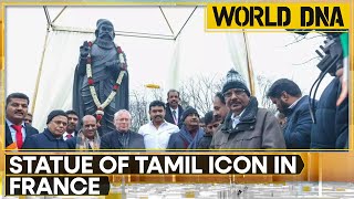 A statue of Tamil icon Thiruvalluvar unveiled in French town of Cergy  World DNA [upl. by Akcired757]