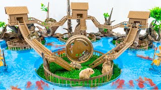 Build Hamster Maze  DIY Cardboard Hamster Floating House [upl. by Airotna42]