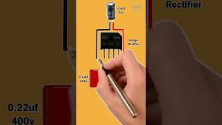 220v AC to 12vDC Without transformer  Showrob Electronics Project [upl. by Abrahan]